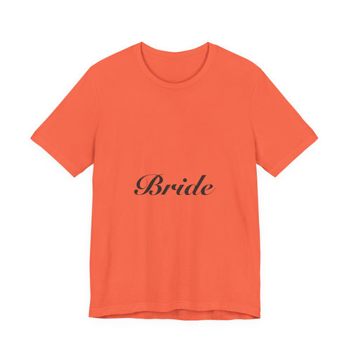Bride Shirt | Elegant Script Bride Tee for Bachelorette & Wedding