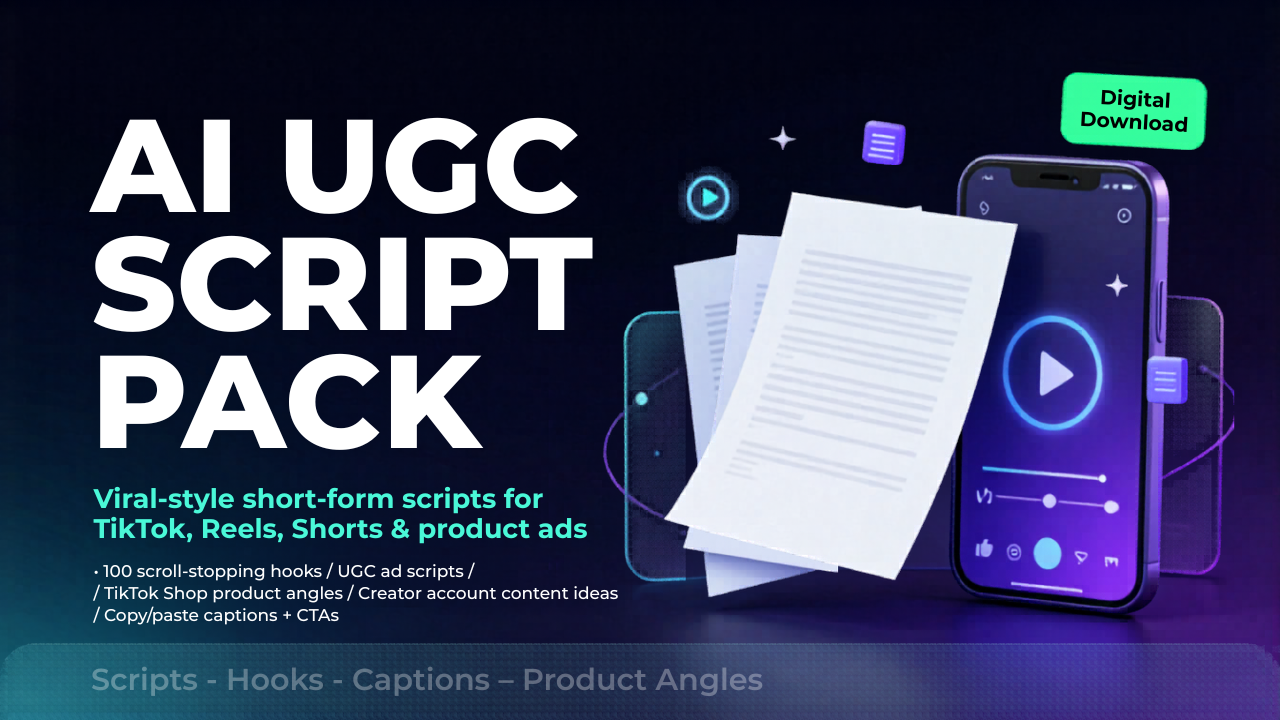 AI UGC Script Pack